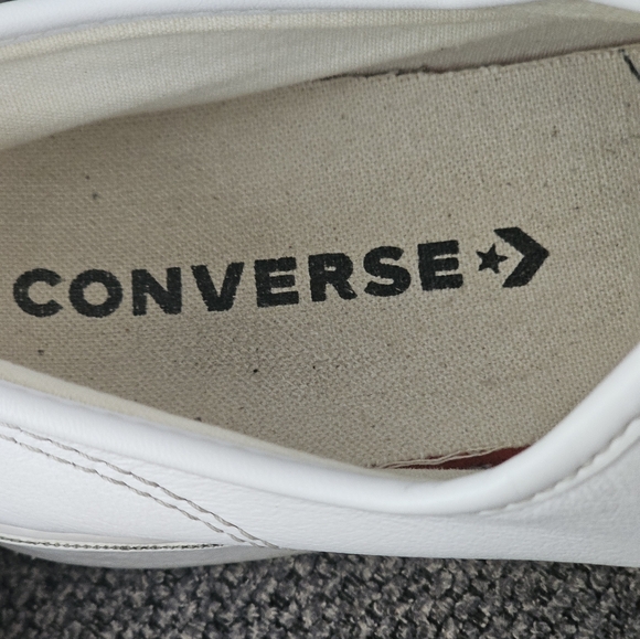 Jack Purell Converse White Leather Sneakers - Picture 8 of 8
